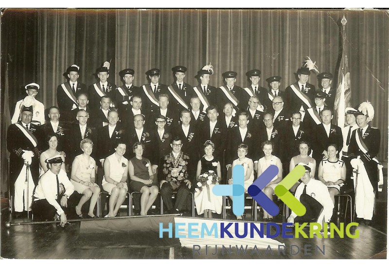 1969 Koning Eddy Dietz en Koningin C. E. L. Dietz van Bentum Coll. H.Seising F00002830